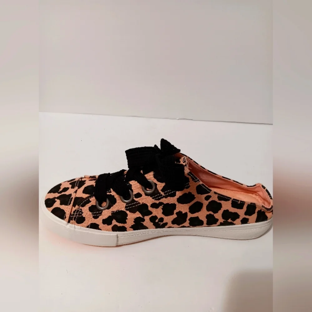 Rocket Dog ATHENA SAFARI Pink Leopard Spots Sneaker Mule size 10‎